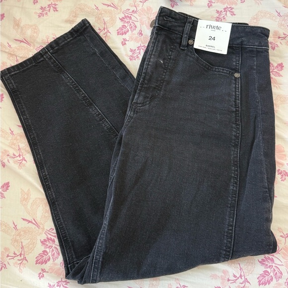 Black barrel jeans - Picture 2 of 2